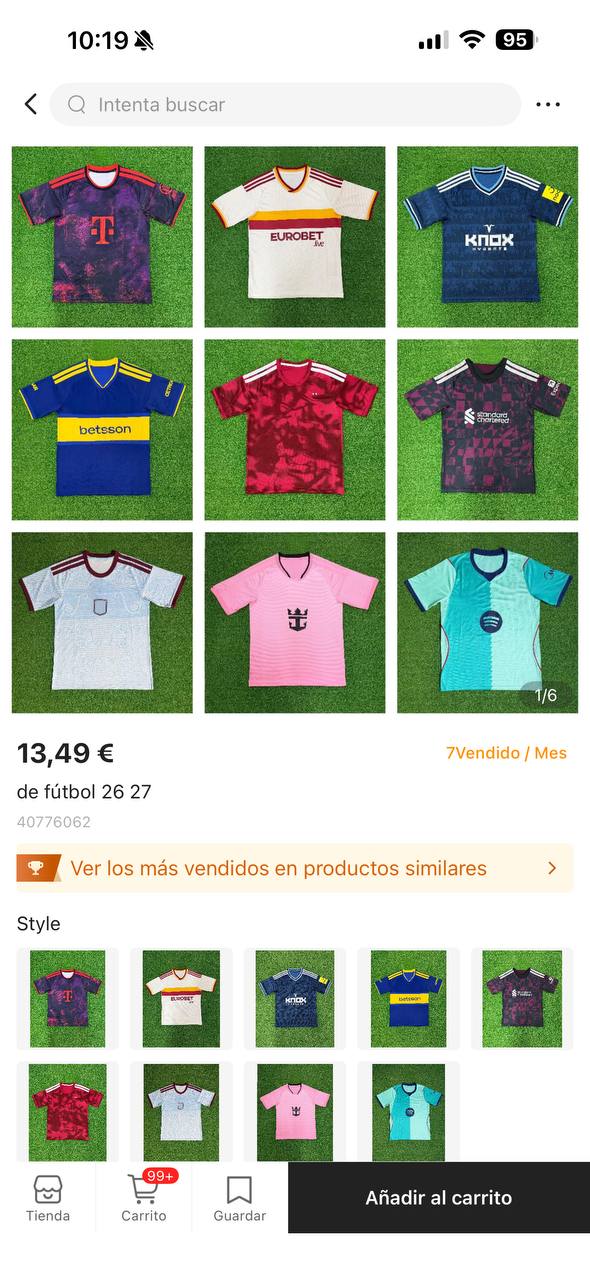 CAMIsetas De Futbol 26/27