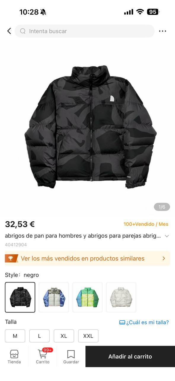Chaqueton North Face x Kaws