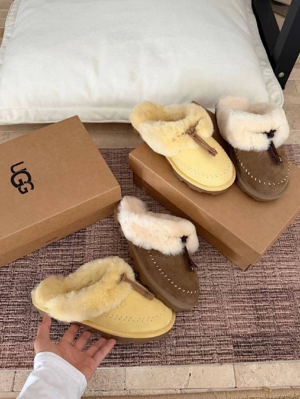 UGG Shearling Lined Slippers