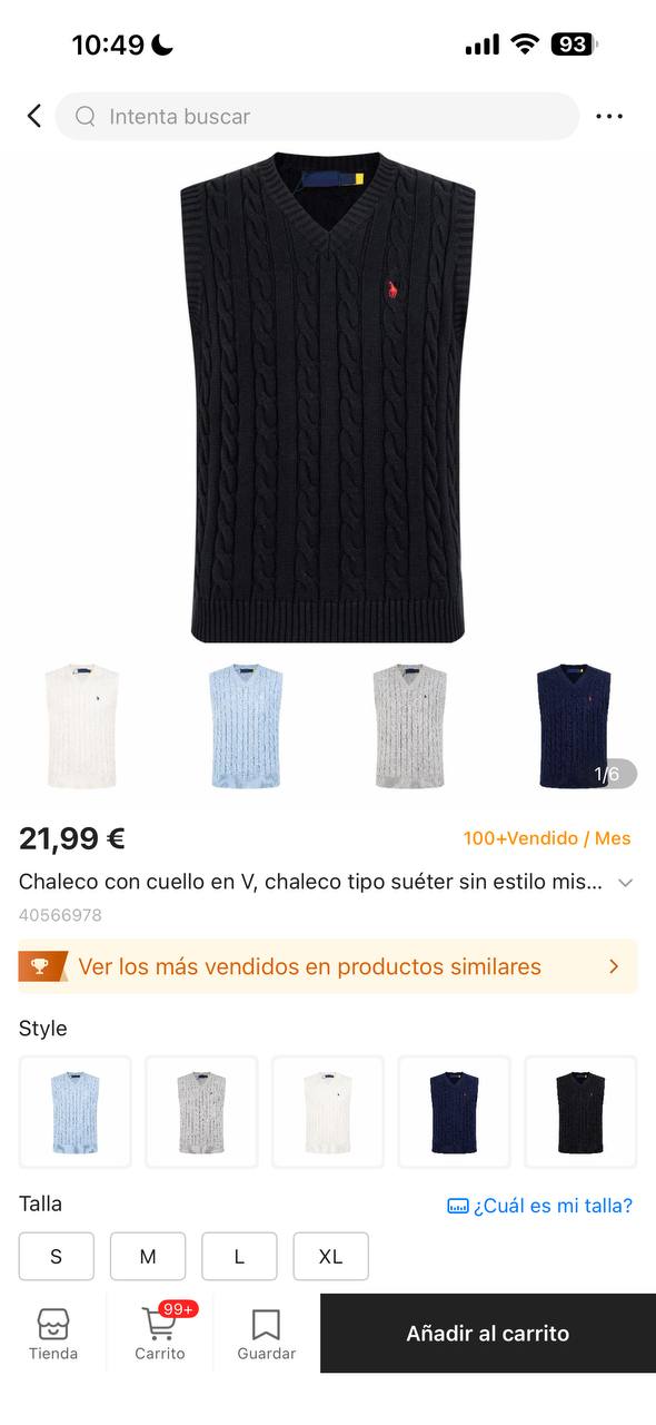 Chaleco Punto RaIph Iauren