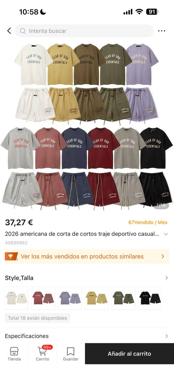 Conjunto De Verano Ese3ntiaIs