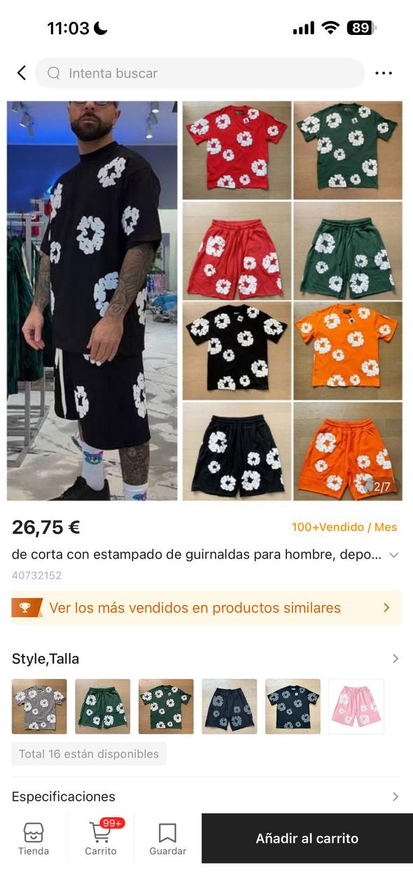 Conjunto De Verano DENlM TE4Rs