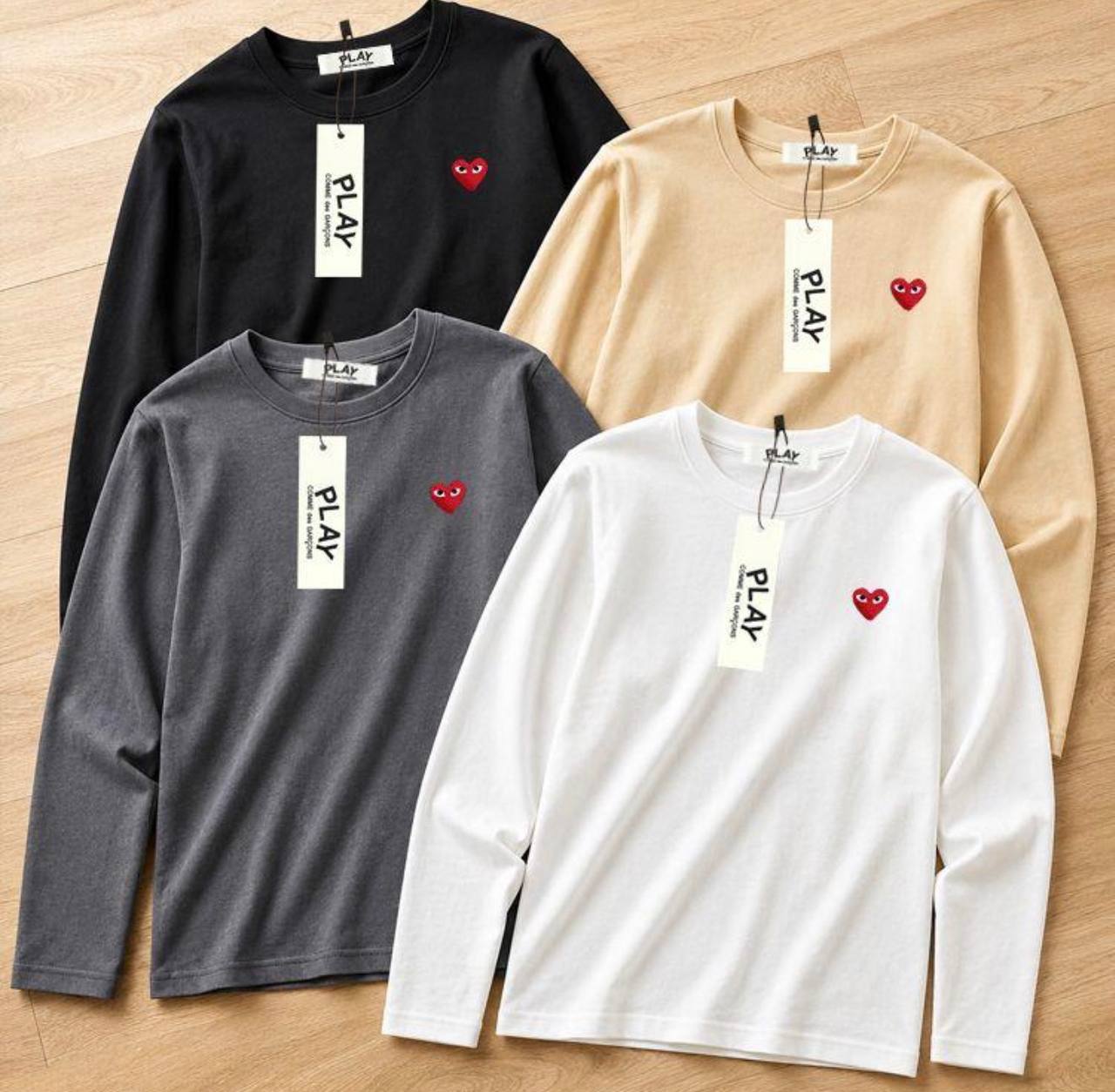 Comme Des Garçons Play Long Sleeve T Shirt