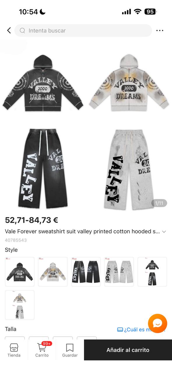 Valley Dreams Graphic Hooded Tracksuit Set
