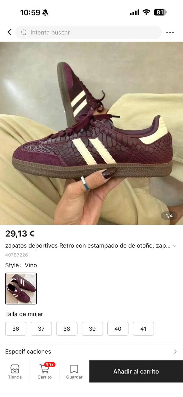 Adidas Samba Burdeos