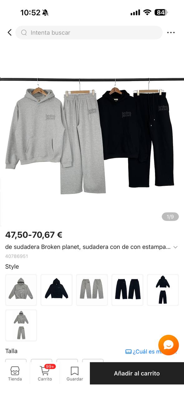 Broken Planet Hoodie & Jogger Set
