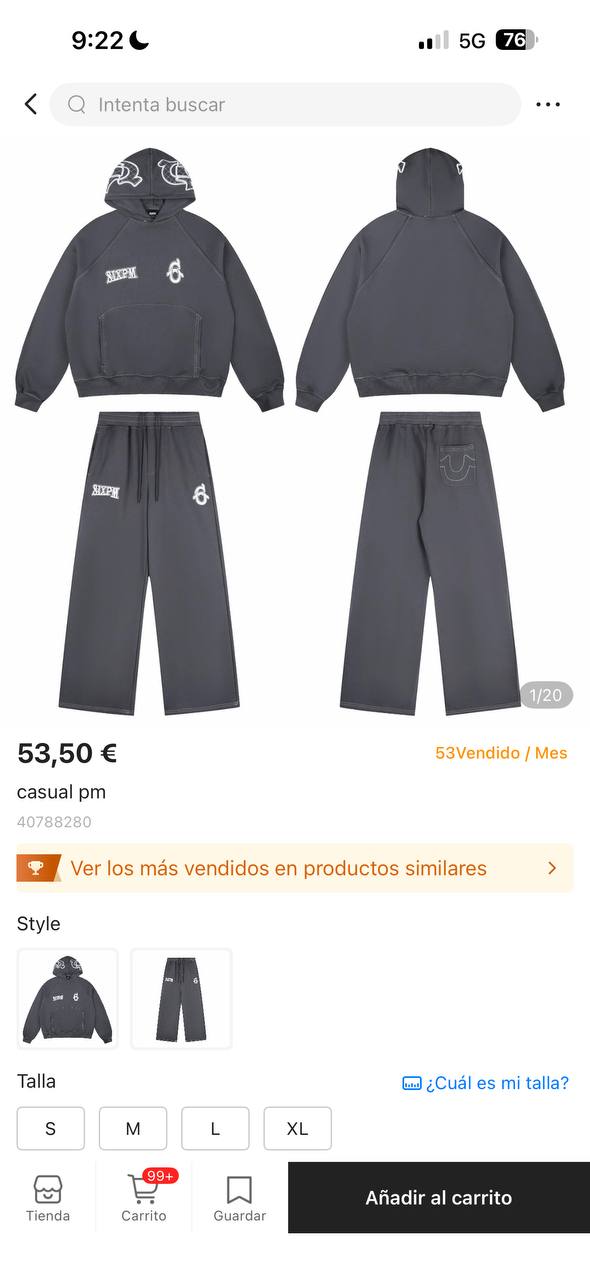 6pm Hoodie & Jogger Set