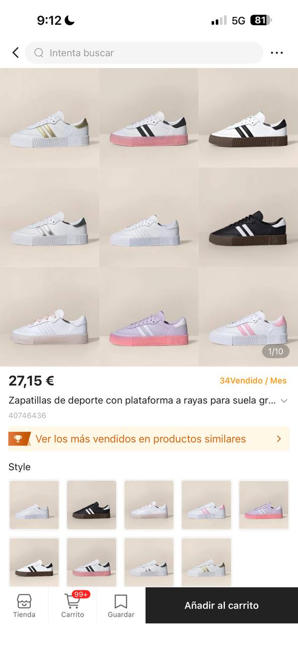 Adidas Sambarose
