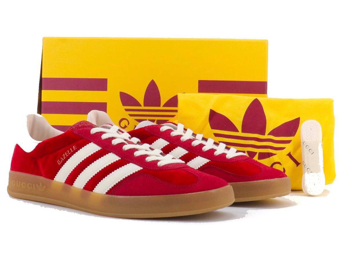 Gucci x Adidas Low Top Lace Up Trainers