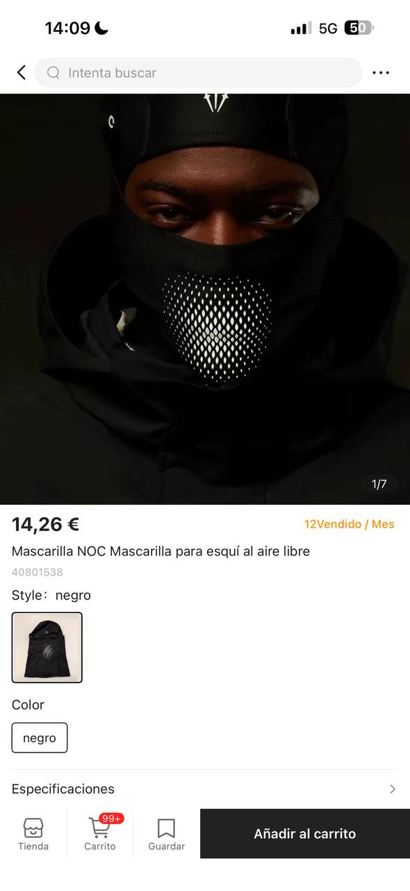 Mascara De Esqui NlKE x Nocta