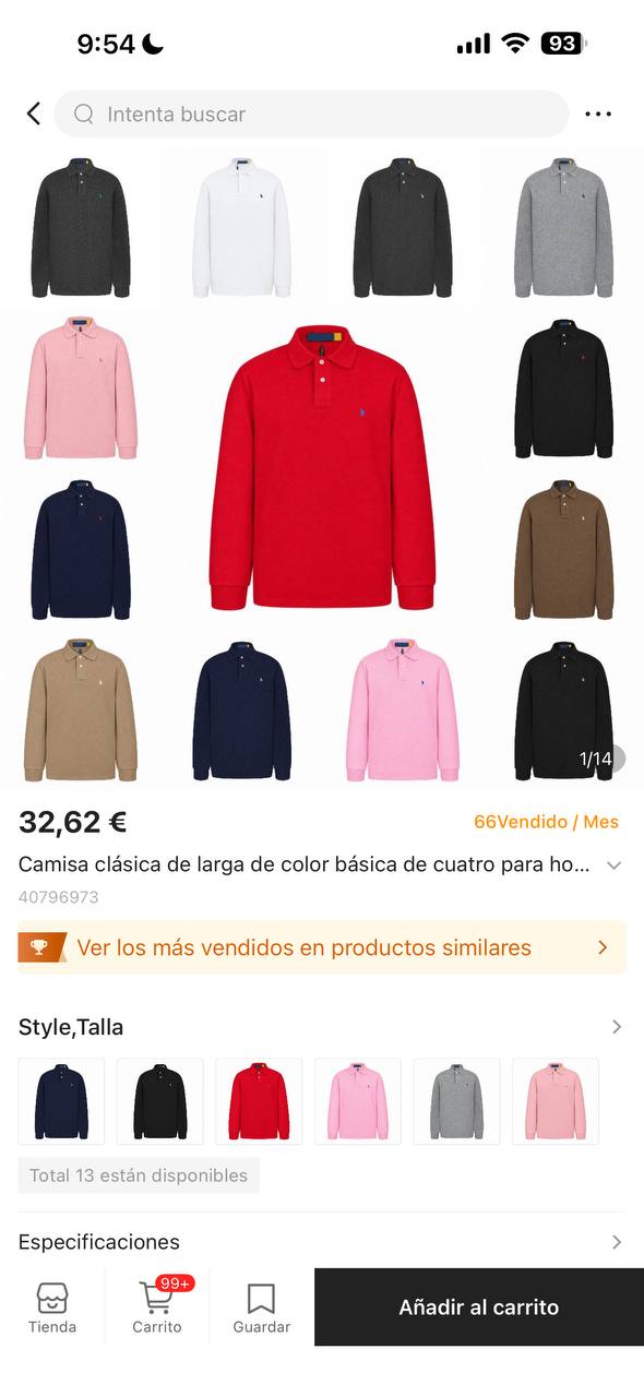 Ralph Lauren Manga Larga RaIph Iauren