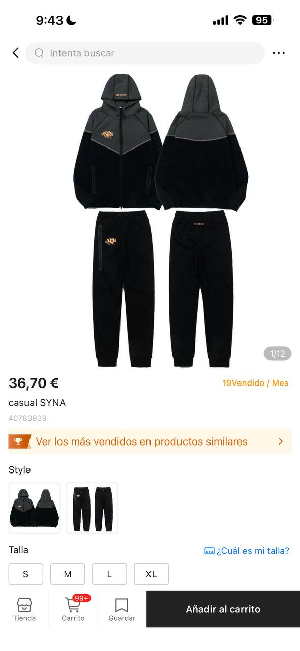 Tech Synaworld Hooded Tracksuit Set