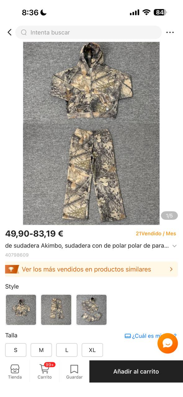 Camuflaje Akimbo Camouflage Hoodie & Trousers Set