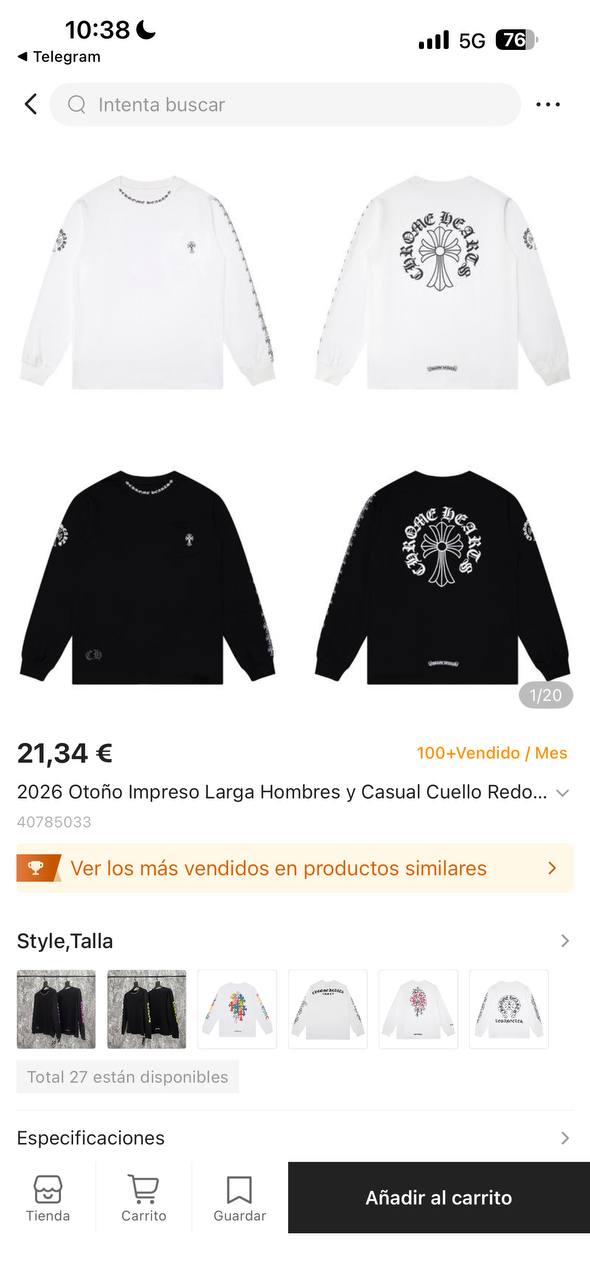 Chrome Hearts He4rts Sweatshirt