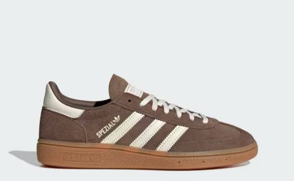 Adidas brown low-top trainers