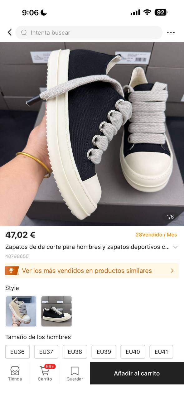 Rick Owens Jumbolace Trainers