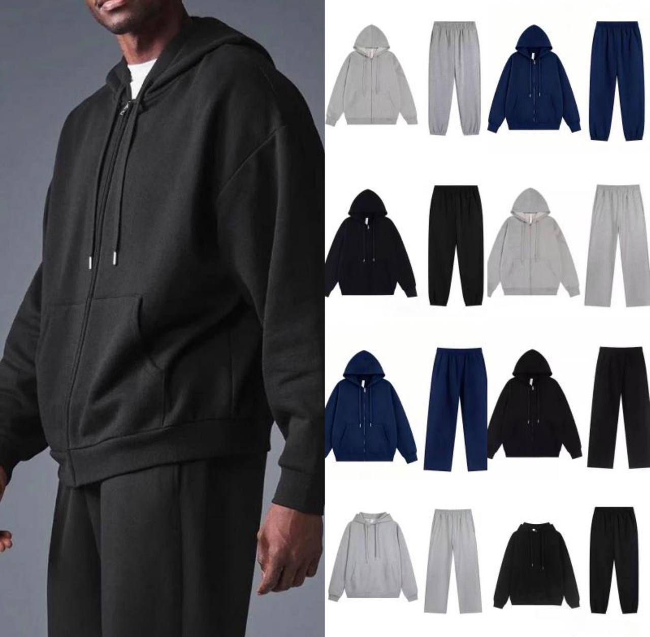 Zip Up Hoodie & Joggers Set