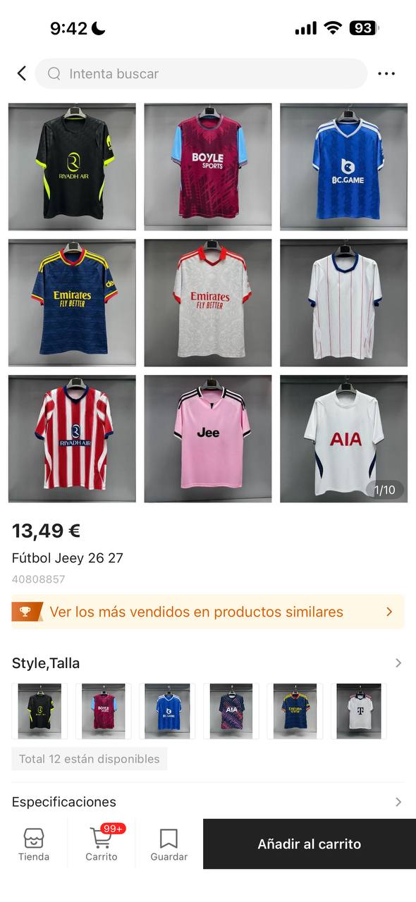 CAMlsetas De Futbol Clubes 26/27 ⚽️
