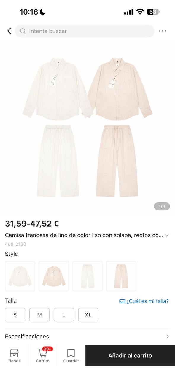 Conjunto Lino AMl Paris