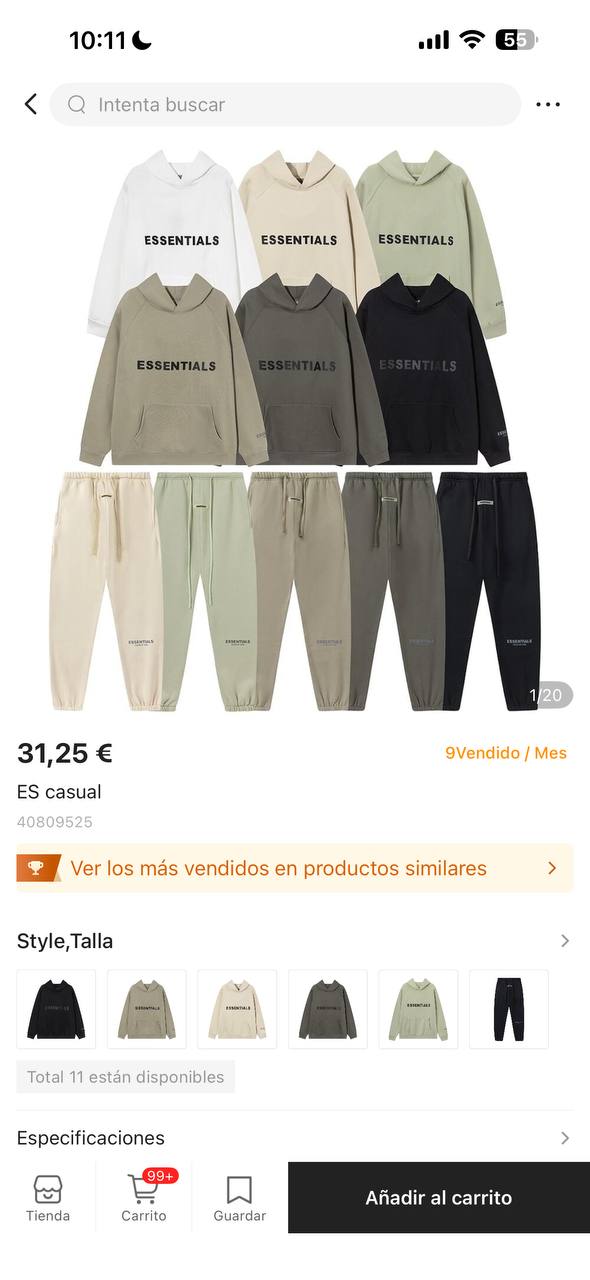 Essentials Hoodie & Jogger Set