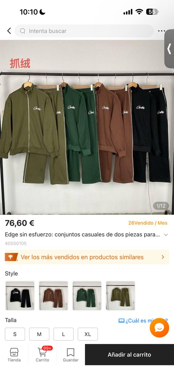 Corteiz Zip Up Tracksuit Set