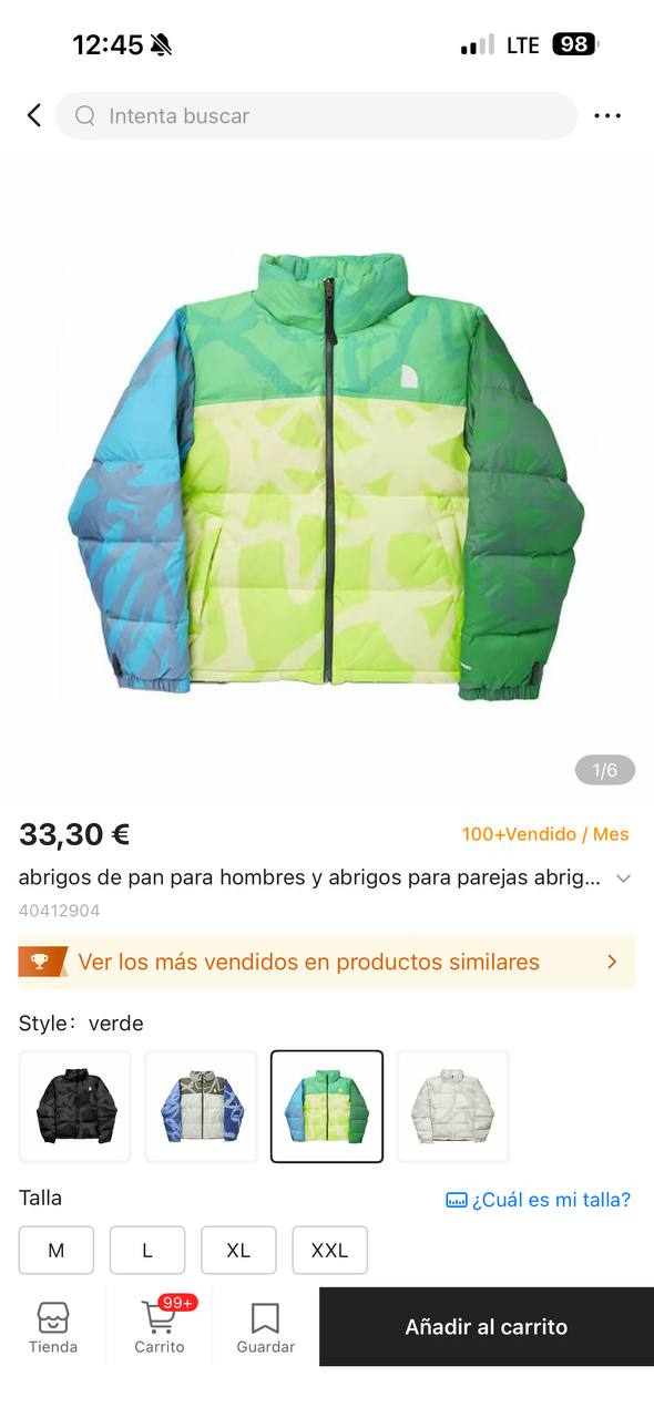 Chaqueton North Face x Kaws