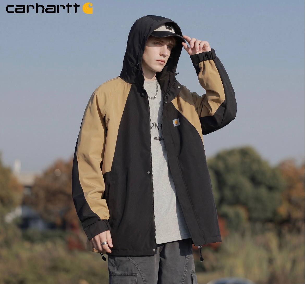 Carhartt Colour Block Hooded Windbreaker Jacket
