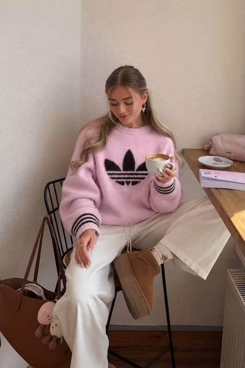 Adidas Oversized Crew Neck Jumper