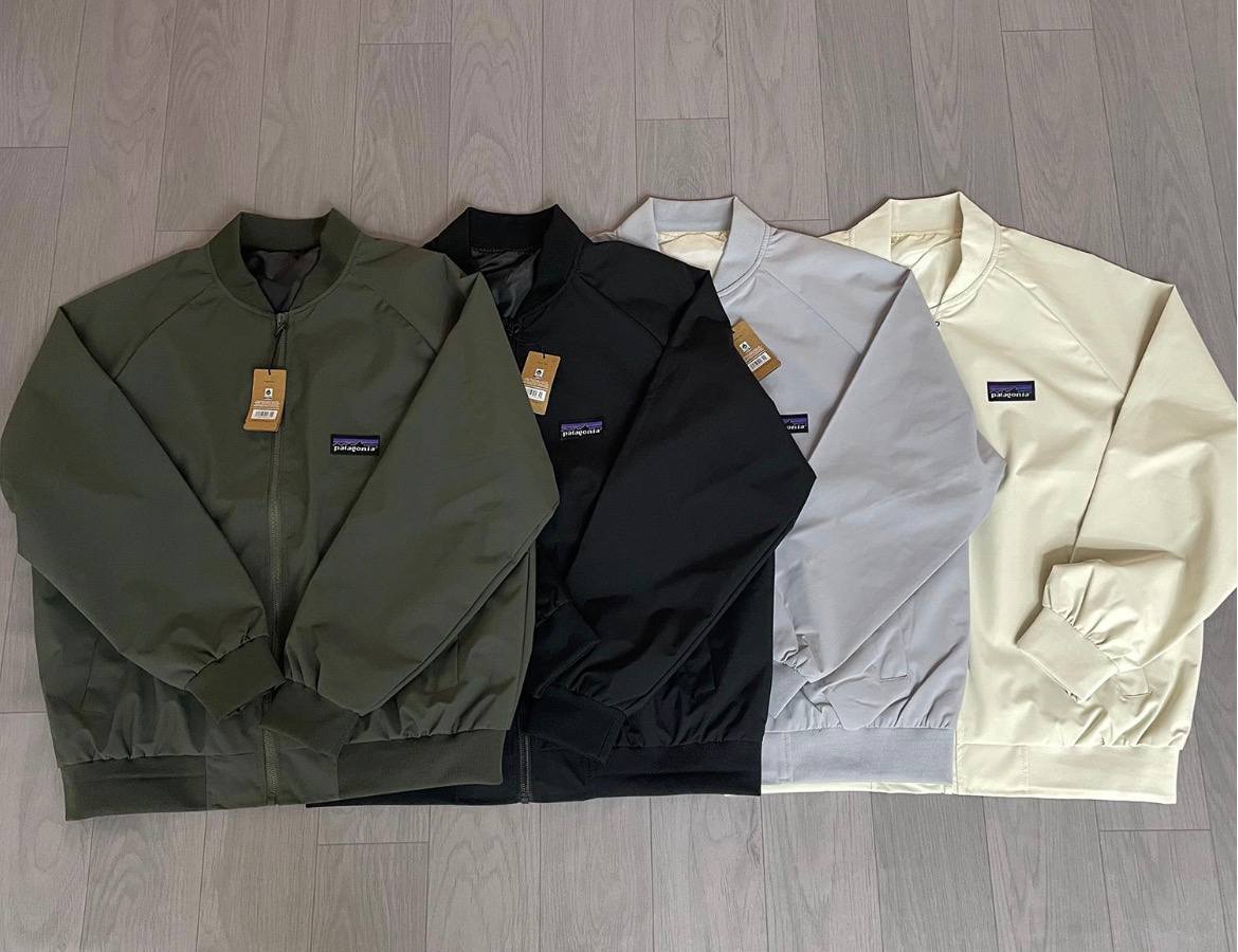 Green lightweight bomber jackets