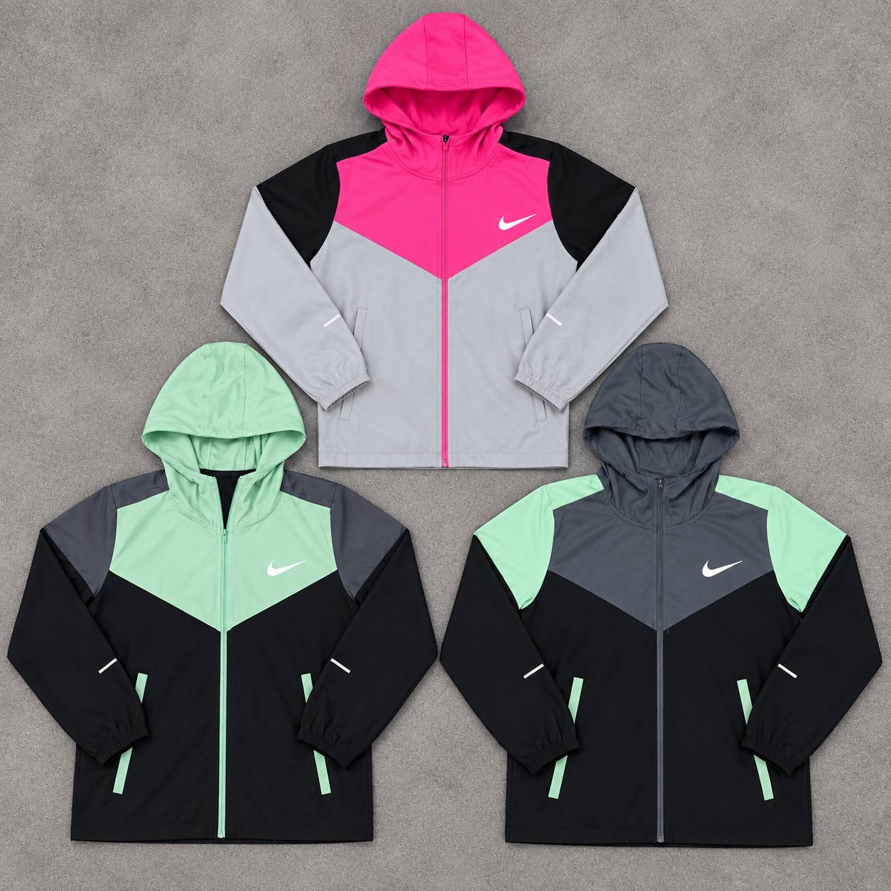 Nike Hooded Zip Up Windbreaker Jacket
