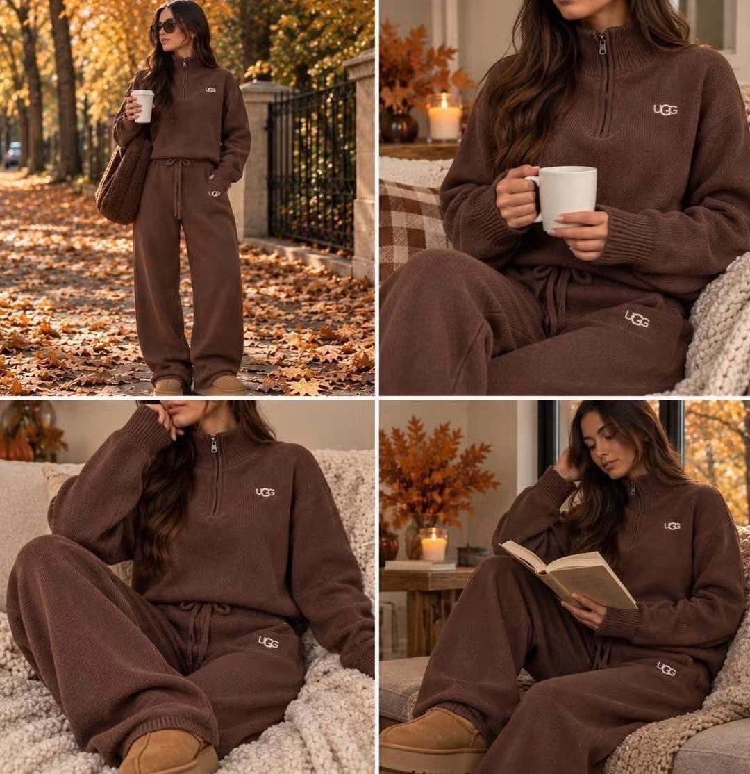 UGG Quarter Zip Sweatshirt & Jogger Set