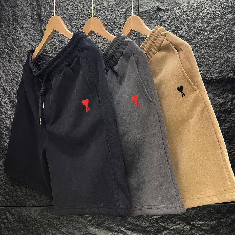Black fleece sweat shorts