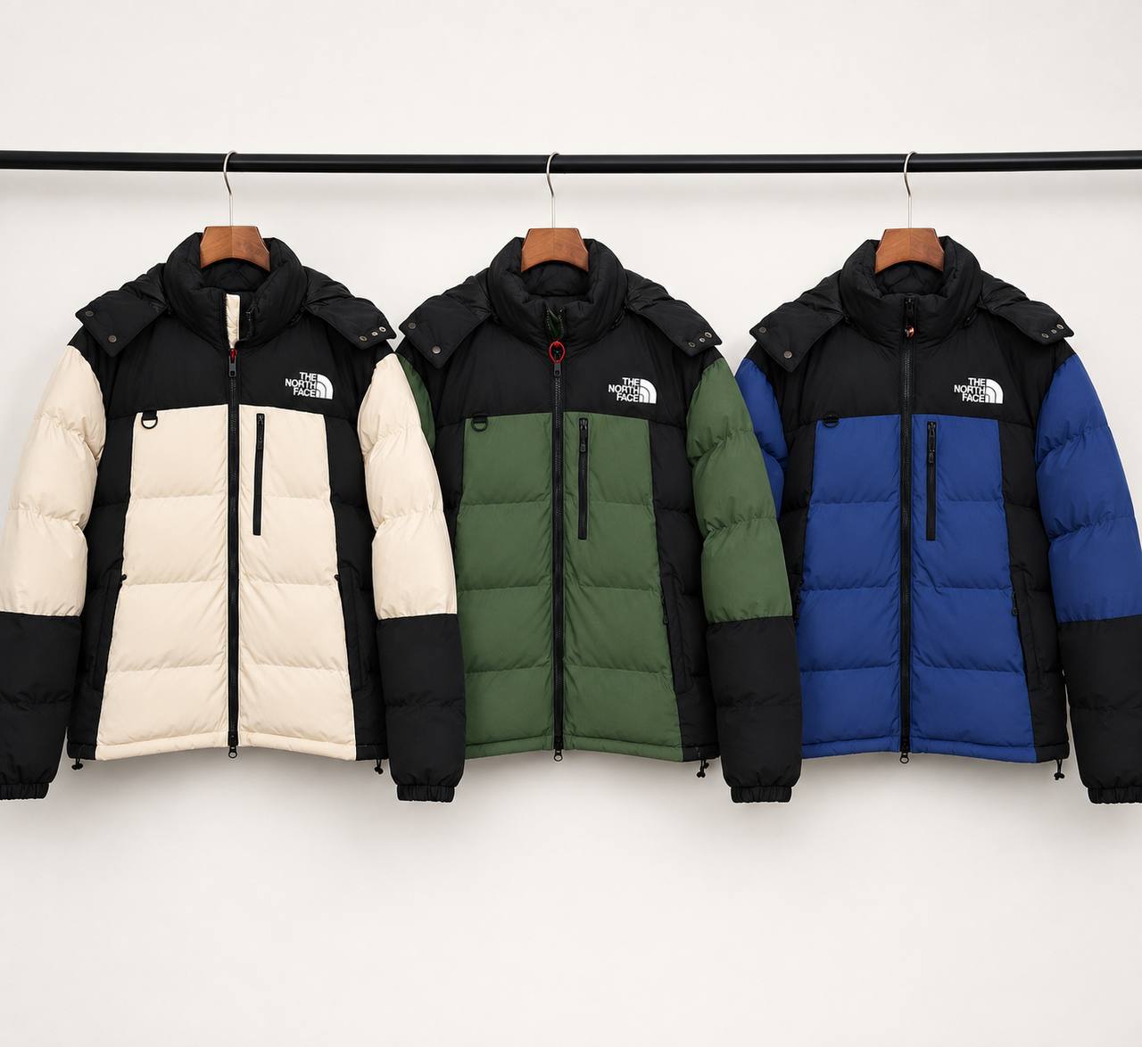 The North Face Colour Block Puffer Jacket