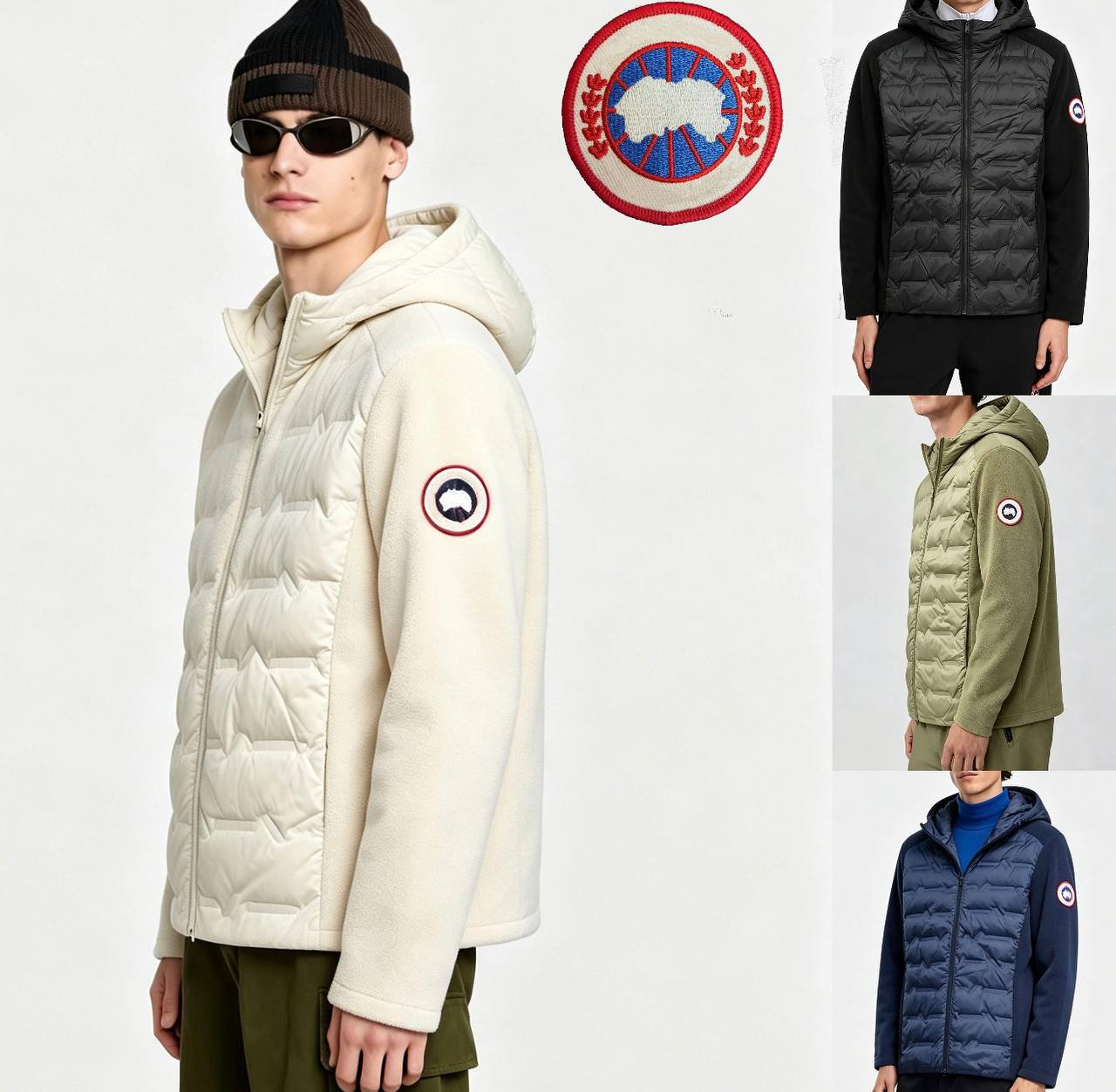 Canada Goose Hooded Hybrid Puffer Jacket