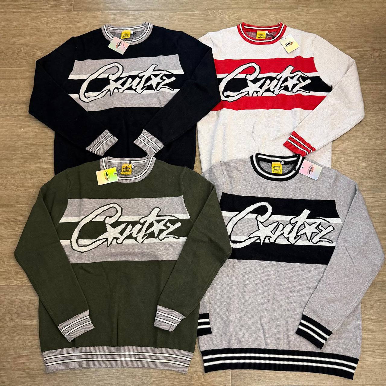 Graphic Crew Neck Knit Jumper
