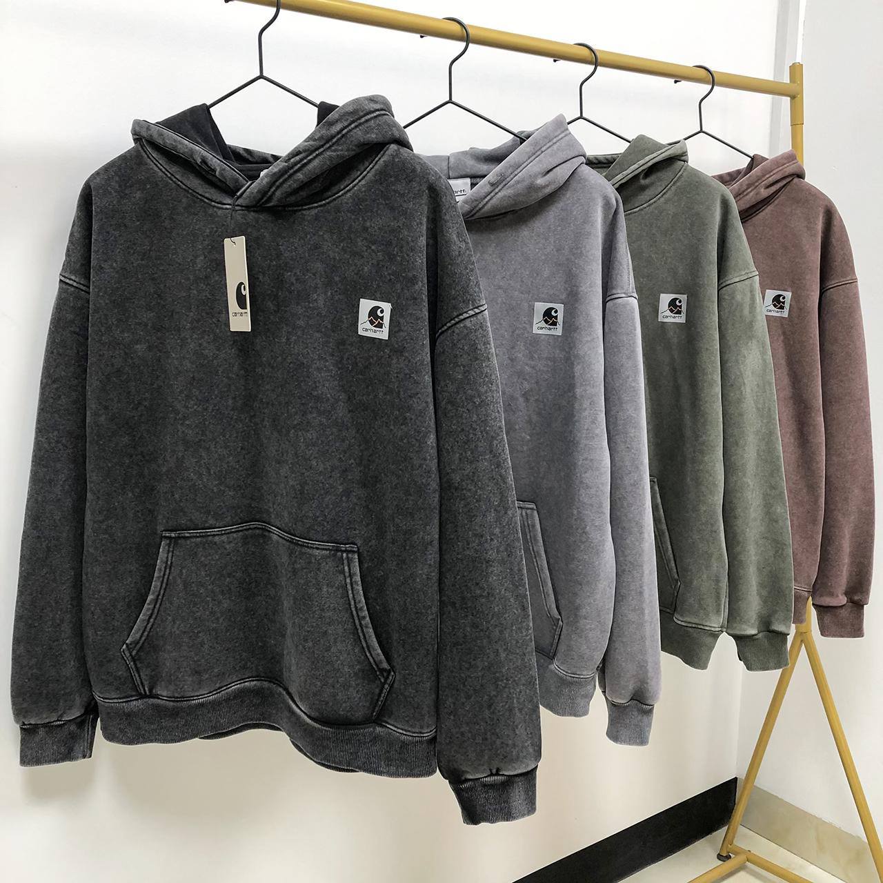 Carhartt grey hooded sweatshirt