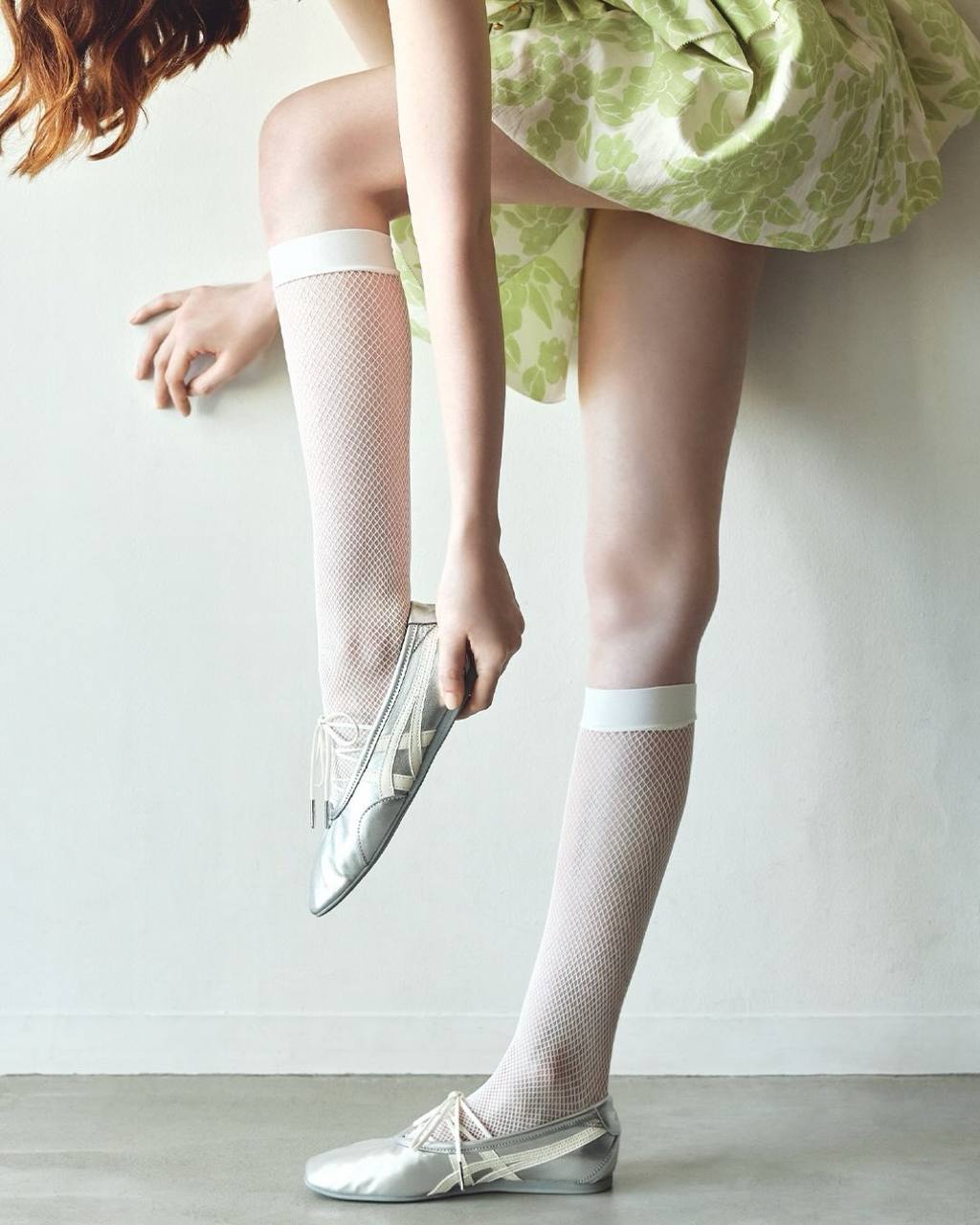 Metallic Low Top Trainers