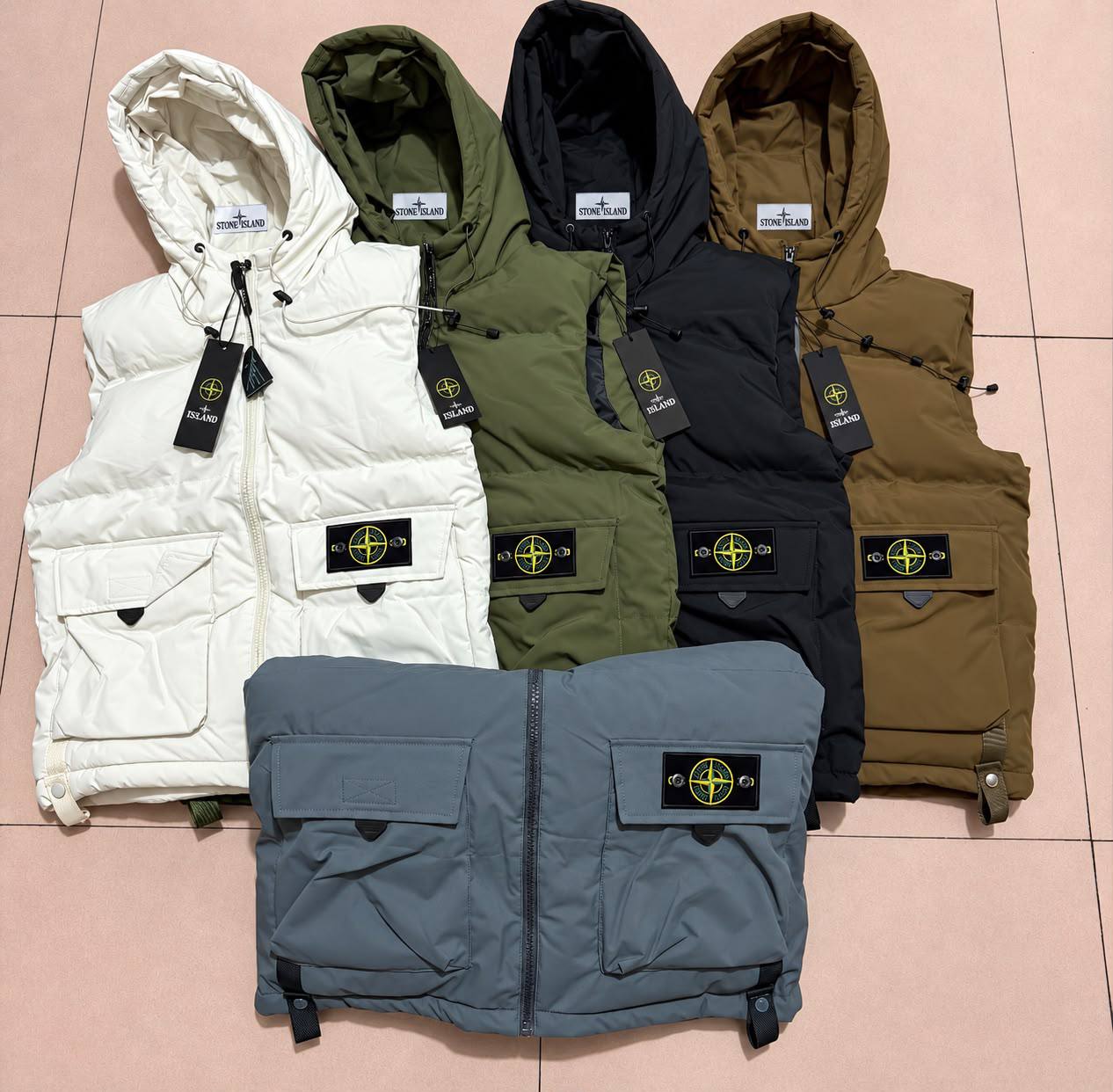 Stone Island Hooded Puffer Gilet