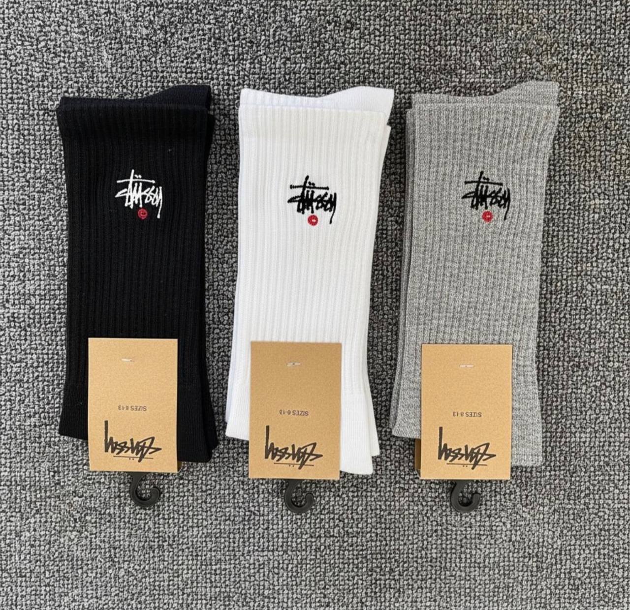 Stussy Ribbed Crew Socks