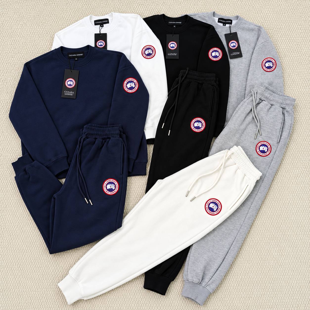Canada Goose Crew Neck Sweatshirt & Joggers Sets