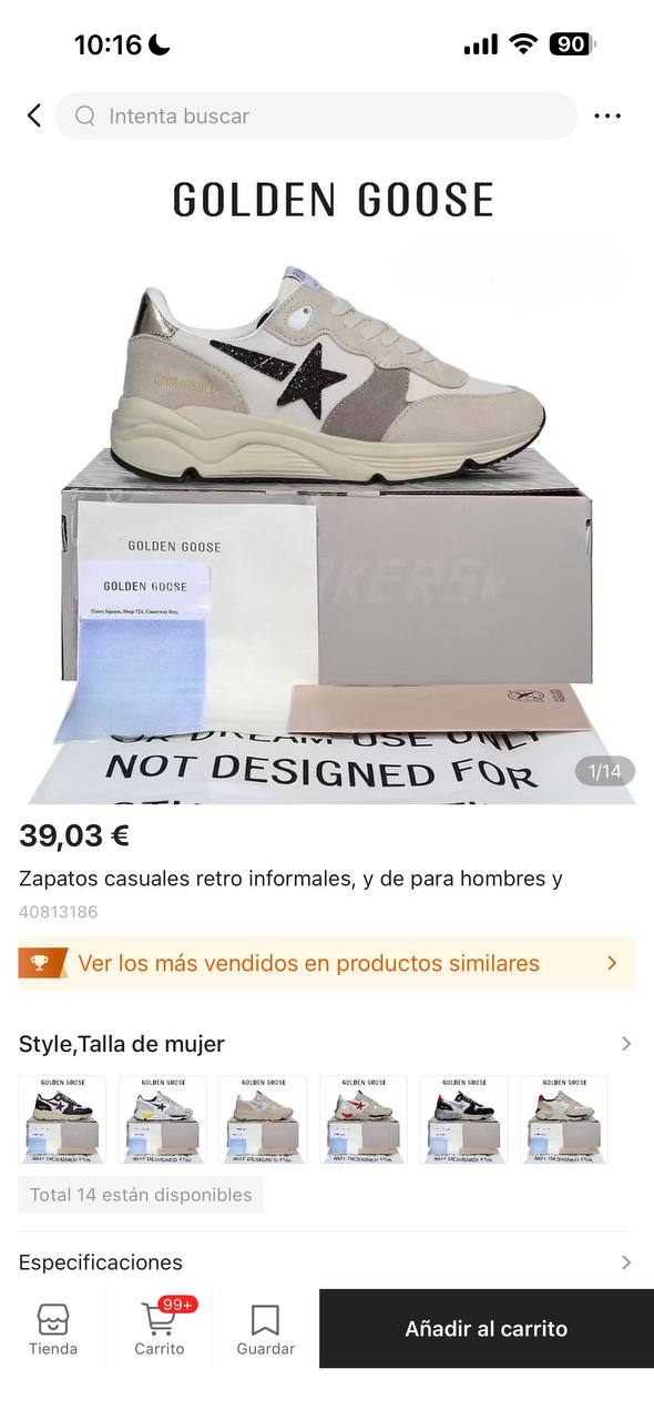 Golden Goose G00se Running Sole