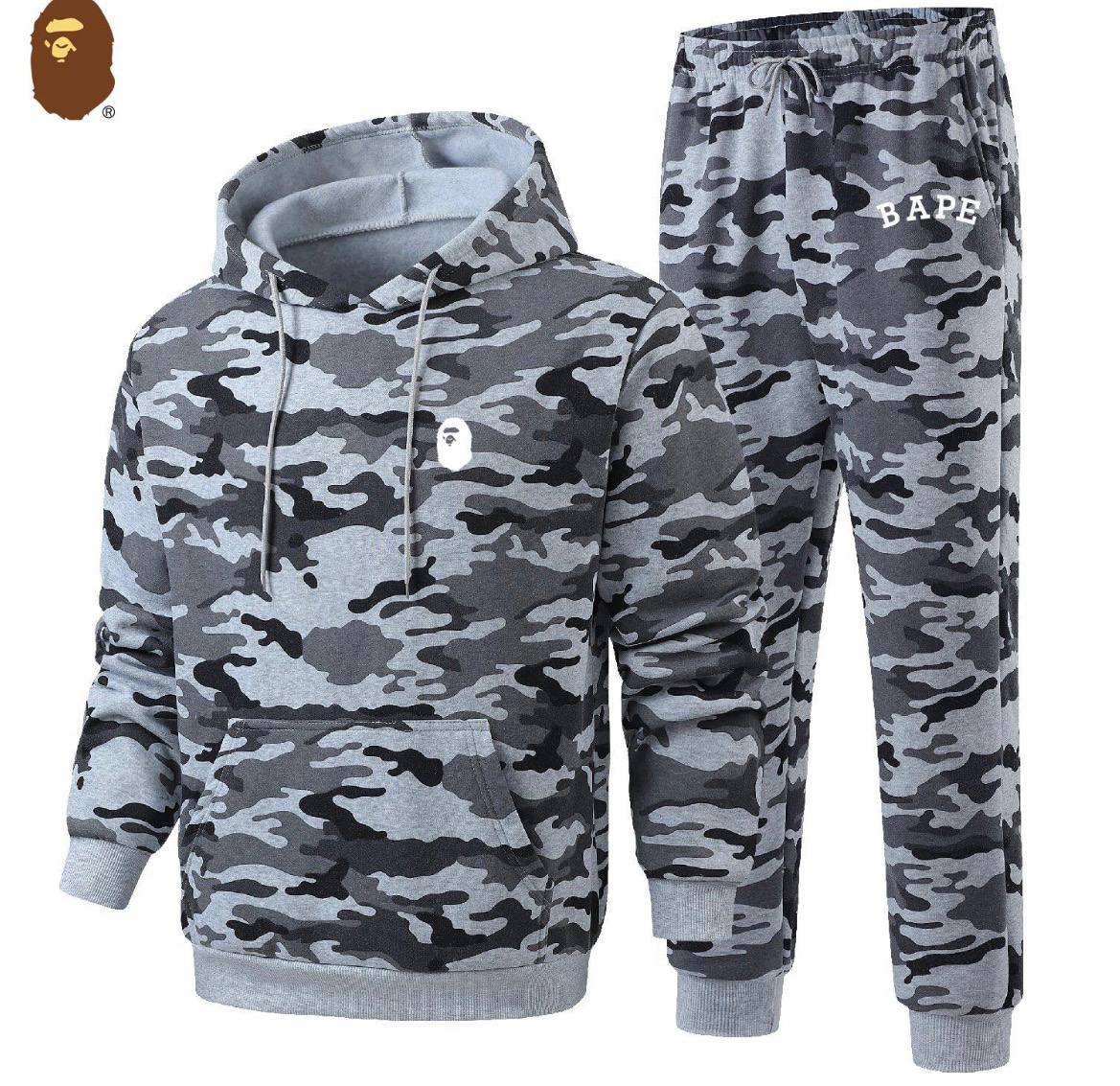 BAPE Camouflage Hoodie & Joggers Set