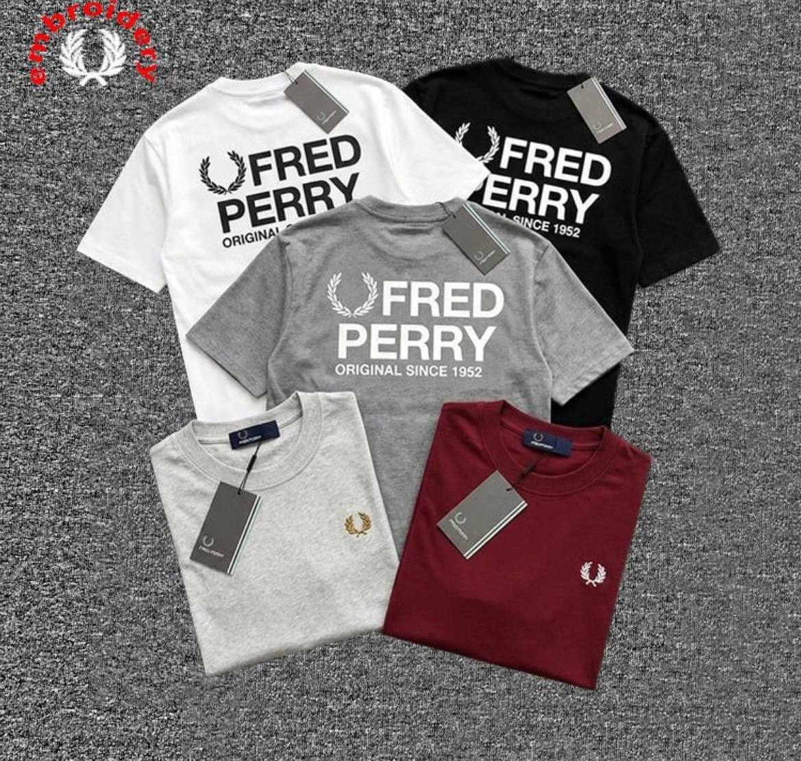 Fred Perry Short Sleeve Crew Neck T Shirts